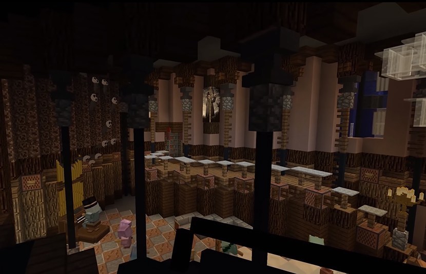 Gamer Builds Functioning Version of Disneyland’s Haunted Mansion in ‘Minecraft’