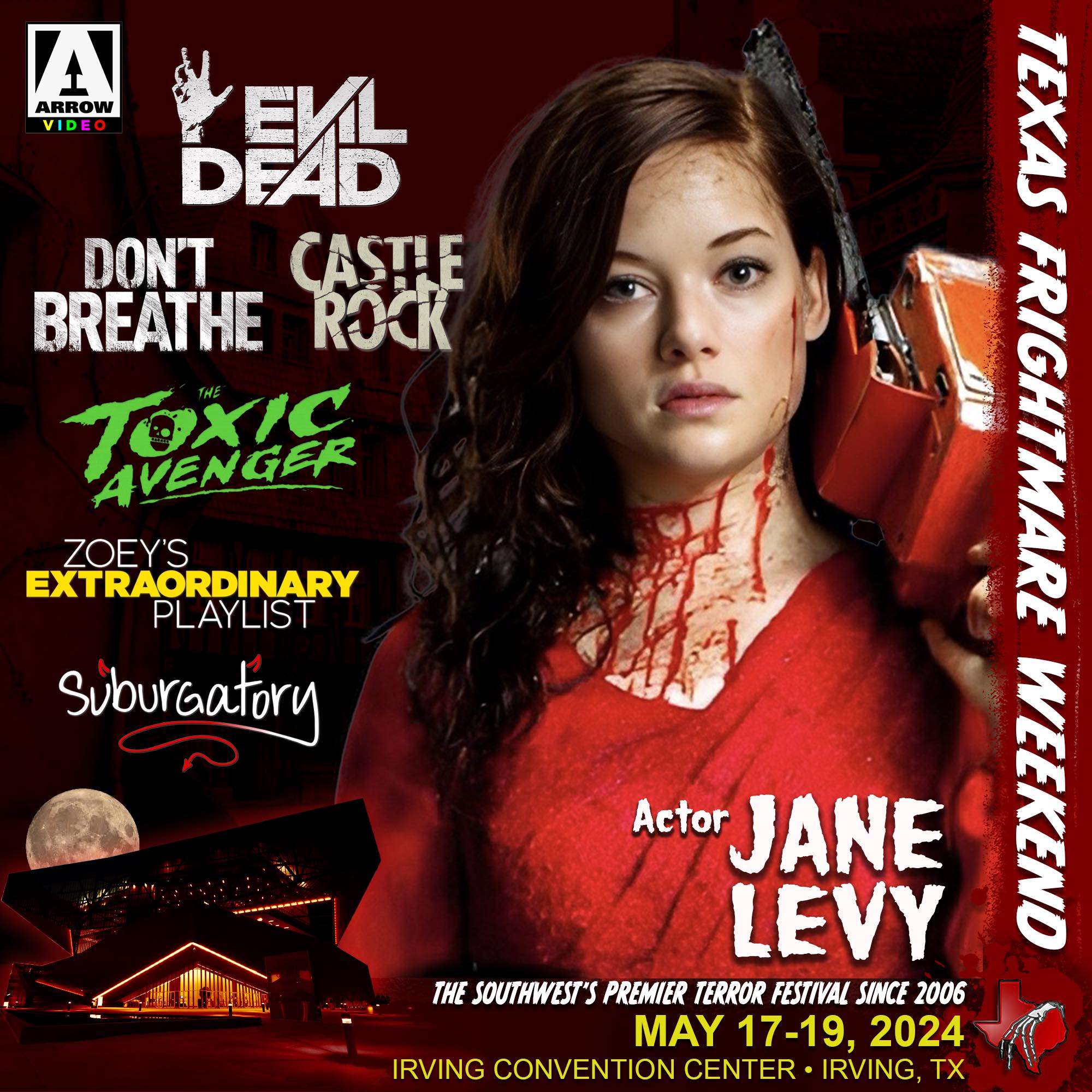 Jane Levy Announced! – Texas Frightmare Weekend Horror Convention