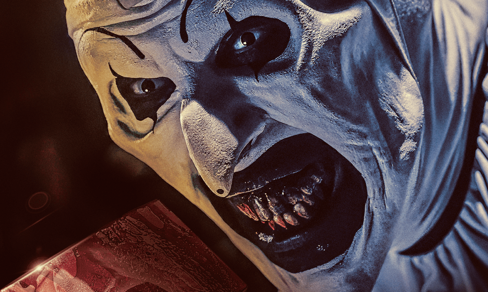 Art the Clown Takes an Axe to the Full Official Poster for ‘Terrifier 3’!